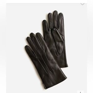 NWT J. Crew Italian leather tech touch gloves size medium (sold out)